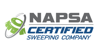 Proud to be a Certified Sweeping Company as certified by Sweeper School and North American Power Sweeping Assocation